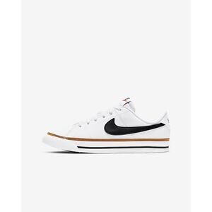 Nike Court Legacy Shoes Big Kids 4.5Y Boys / 6 Womens White Brown Black NEW